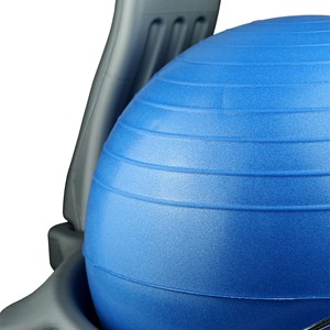CanDo Plastic Mobile Ball Chair w/ Back